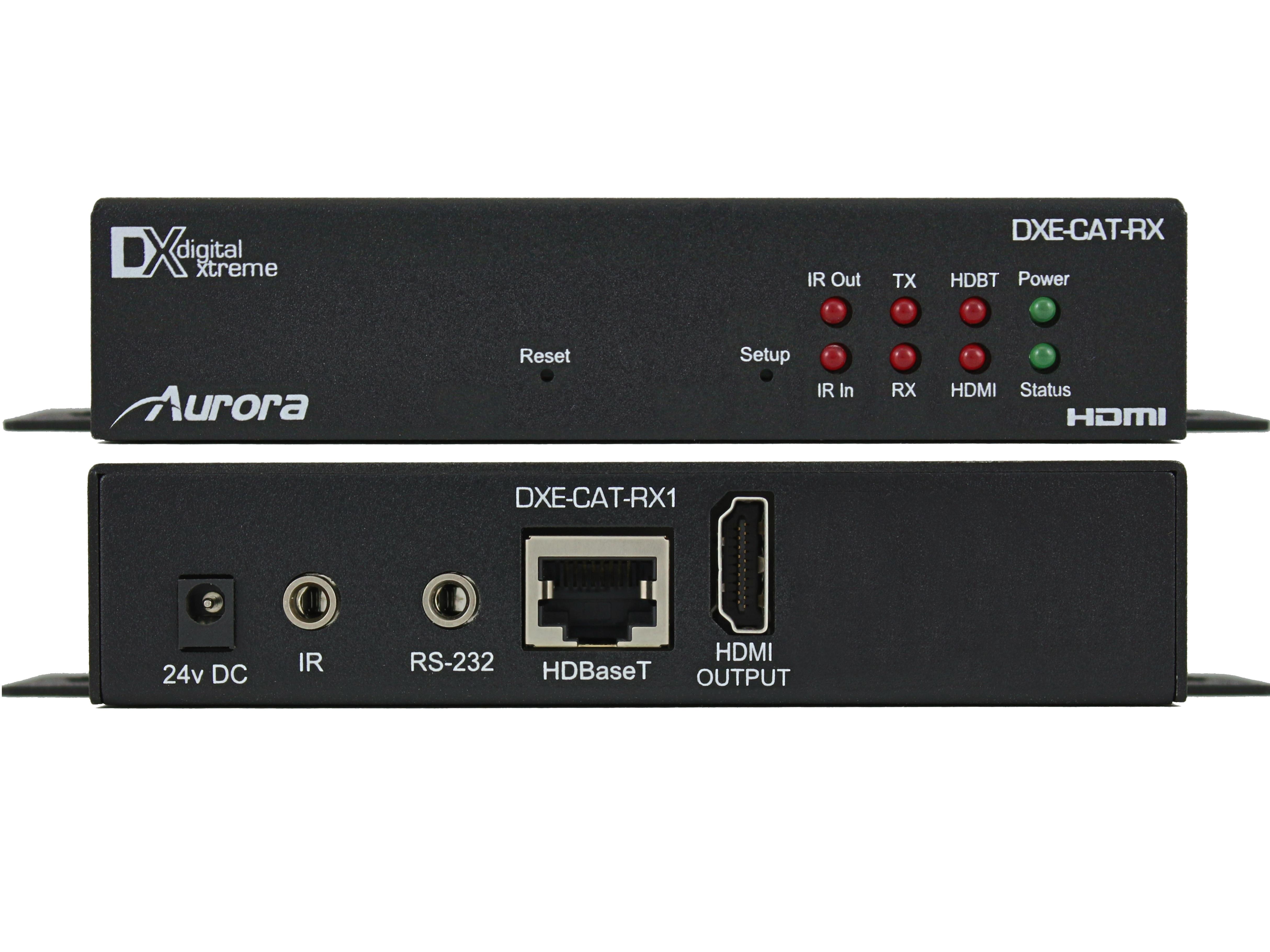 DXE-CAT-RX1-4K 4K UHD HDMI HDBaseT Extender (Receiver) 230ft by Aurora Multimedia