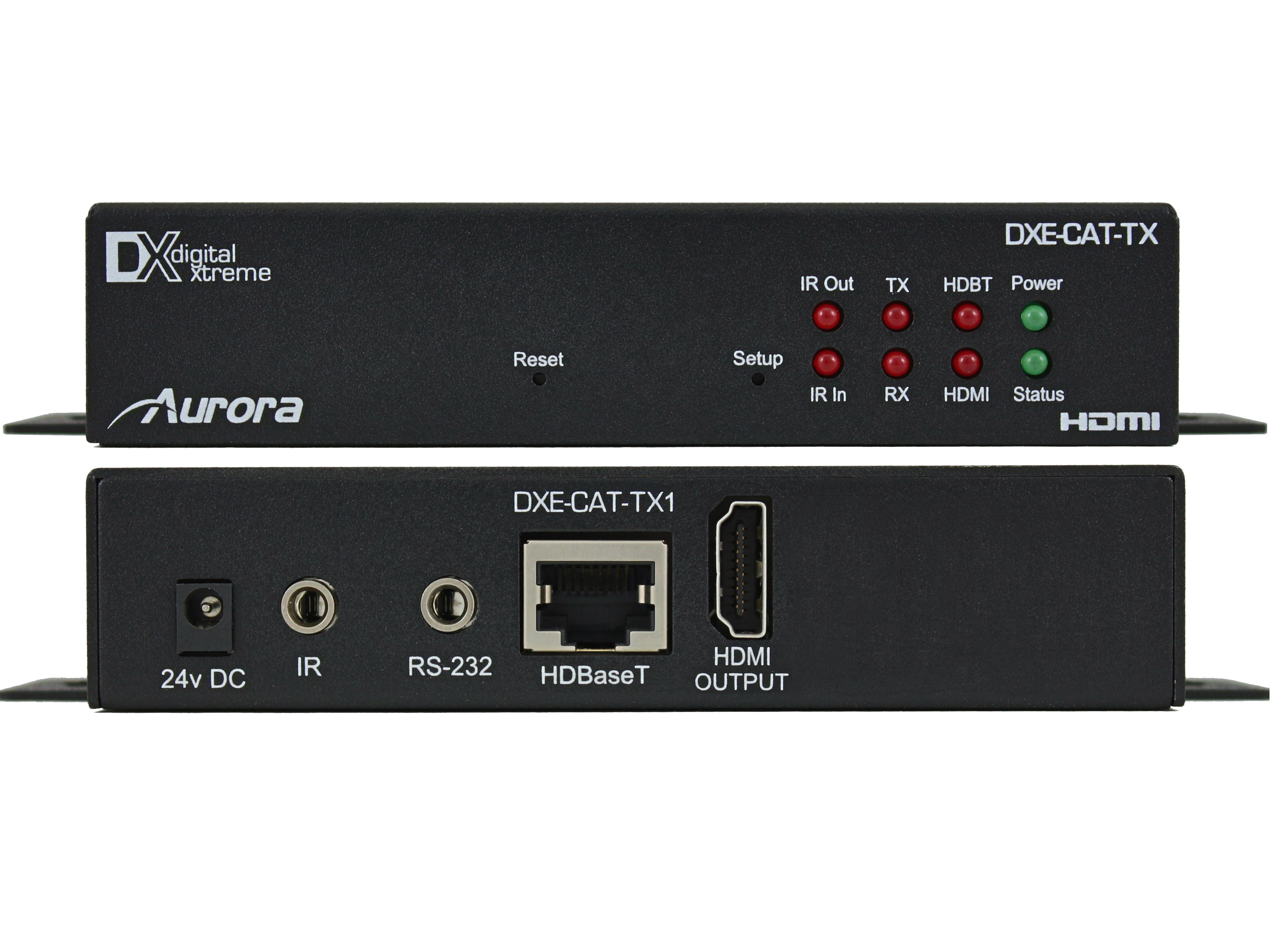 DXE-CAT-TX1-4K 4K UHD HDMI HDBaseT Extender (Transmitter) 230ft by Aurora Multimedia