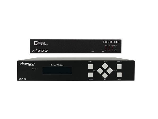 DXP-62K-3 Presentation Switcher w HDBaseT Extender/Amplifier by Aurora Multimedia