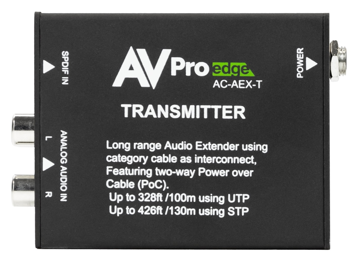 AC-AEX-T 100M Uncompressed Audio Transmitter over CAT by AVPro Edge
