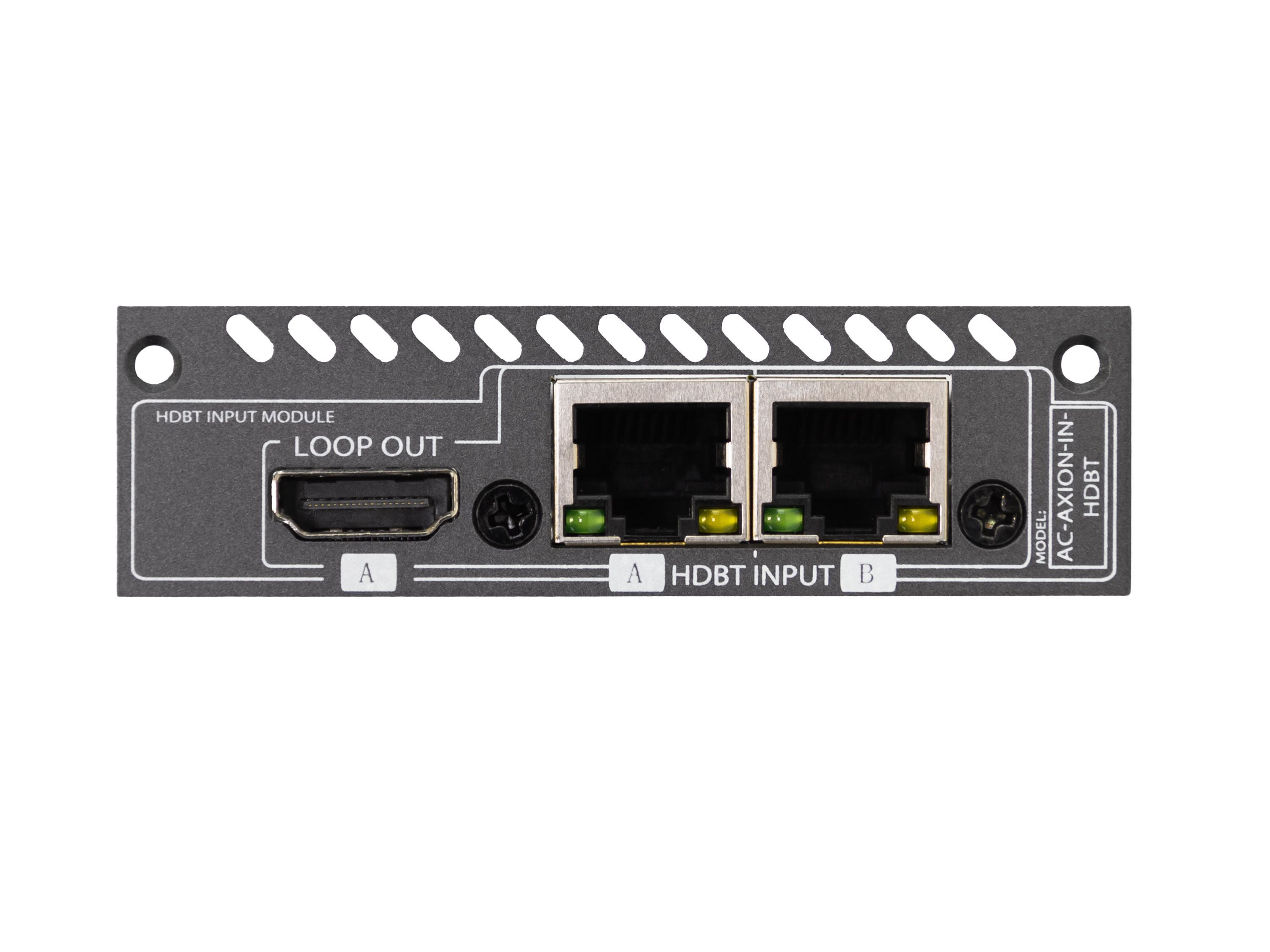 AC-AXION-IN-HDBT Dual 18Gbps ICT HDBT Input Ports with Single Mirrored HDMI Port Card by AVPro Edge