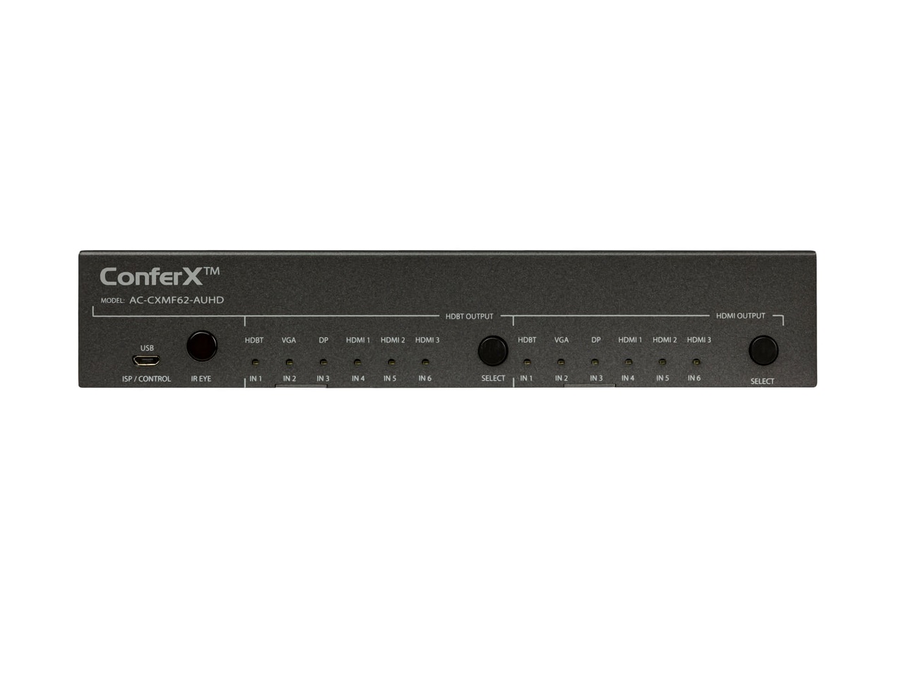 AC-CXMF62-AUHD 6x2 Audio/Video Matrix Switcher with HDBaseT/HDMI/VGA/DisplayPort Input/Output Options by AVPro Edge