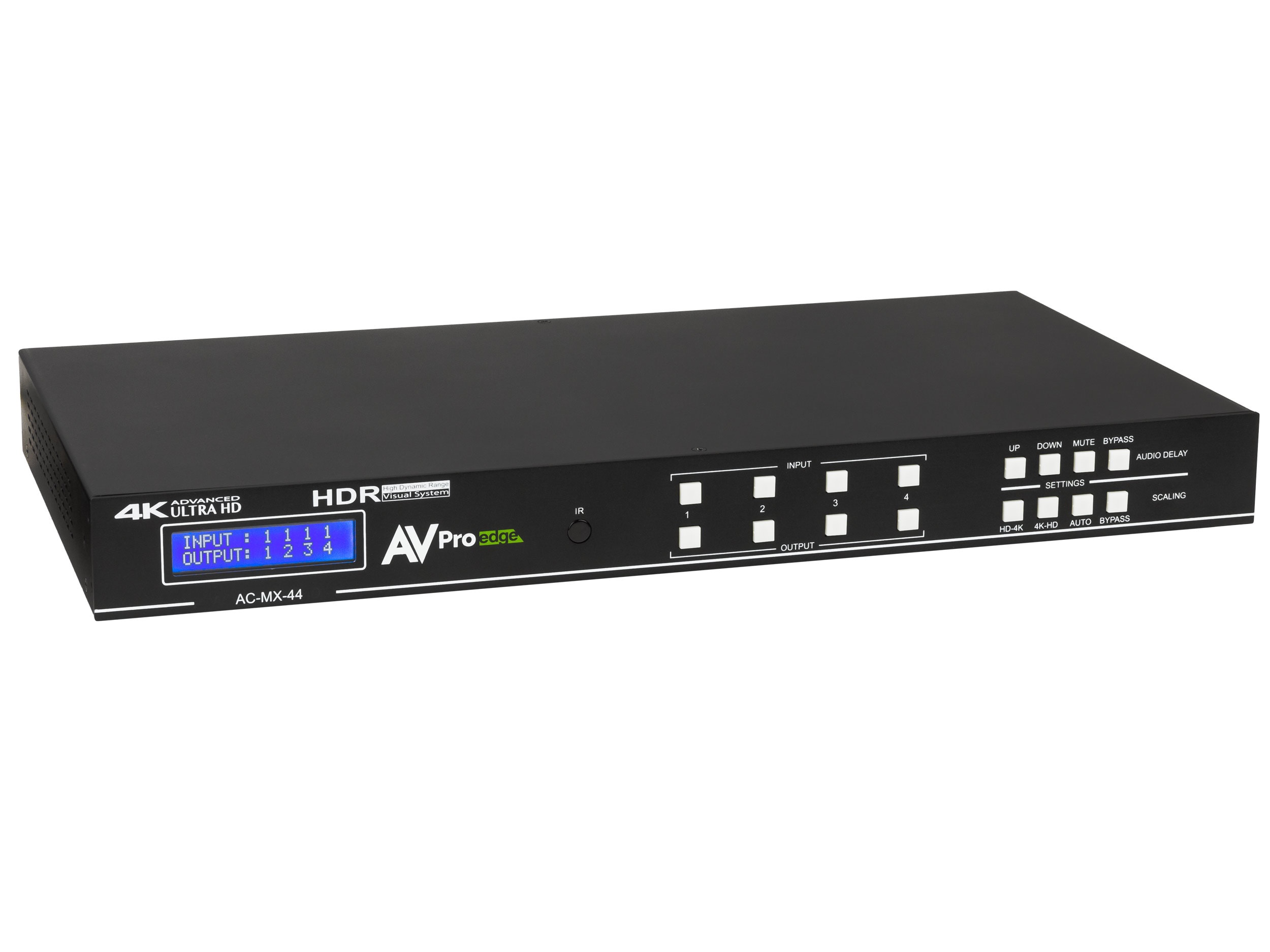AC-MX-44 18Gbps 4K60 HDMI 4x4 Matrix with Dual Audio Deembedding by AVPro Edge