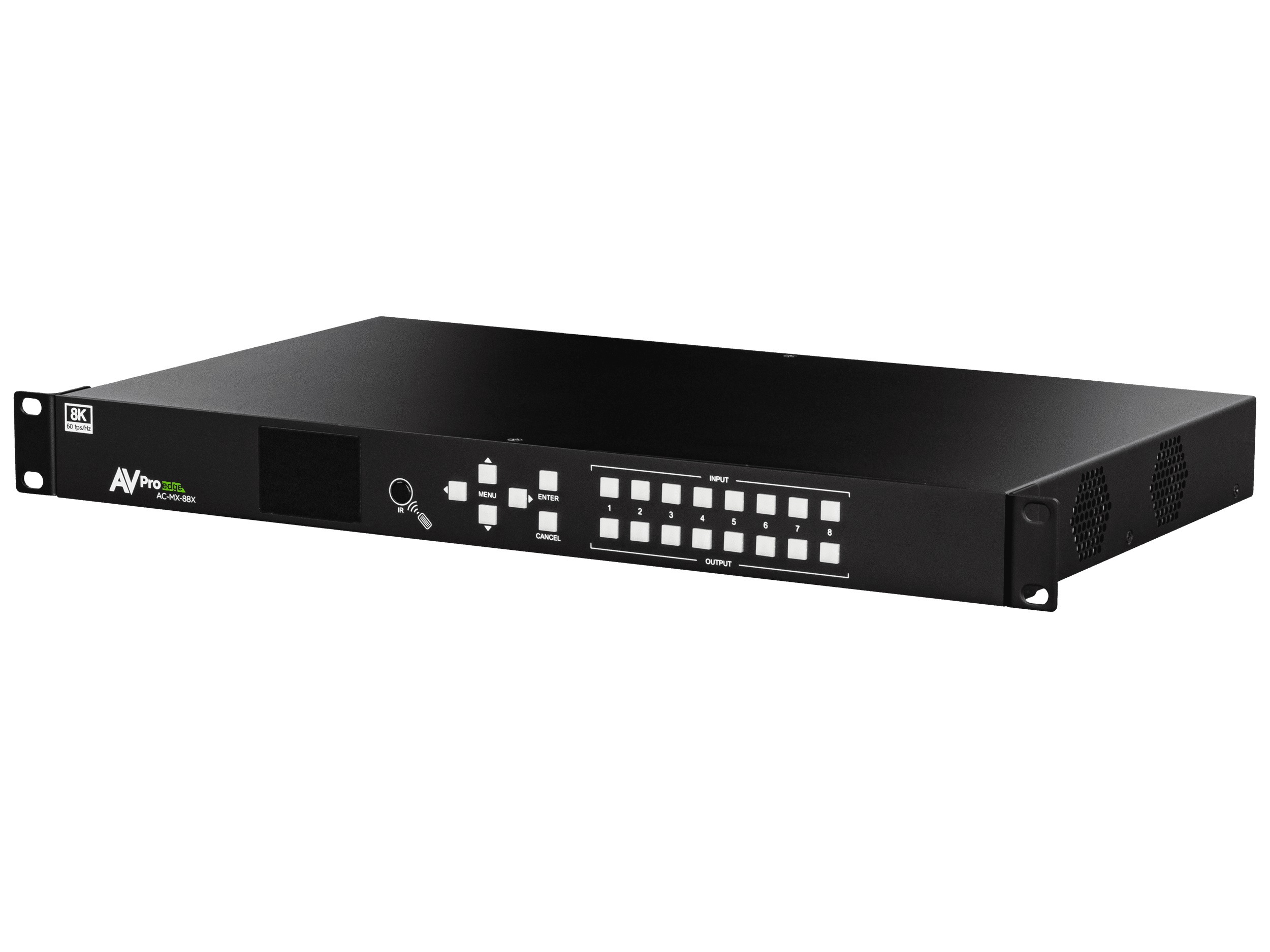 AC-MX-88X 8K 8x8 Matrix with Ultrawide/40Gbps Bandwidth Input and Output Stages by AVPro Edge