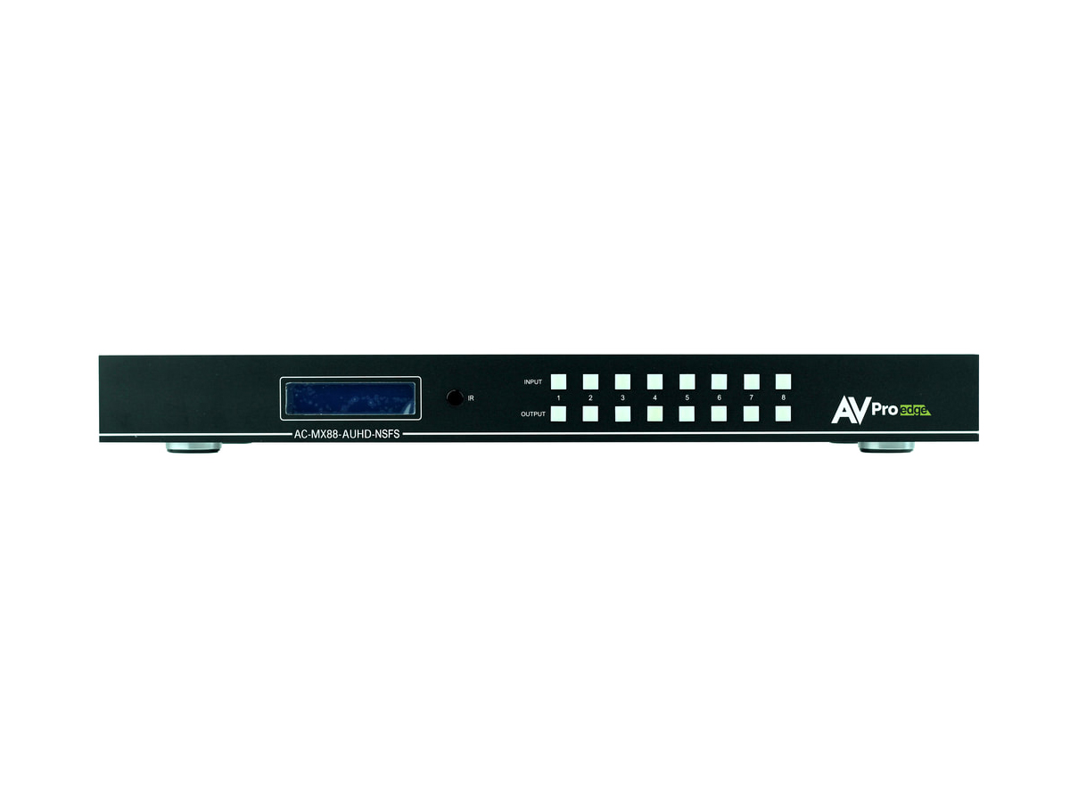 AC-MX88-AUHD-NSFS 18Gbps True 4K60 HDMI 4x4x4 8x8 Matrix Switcher by AVPro Edge