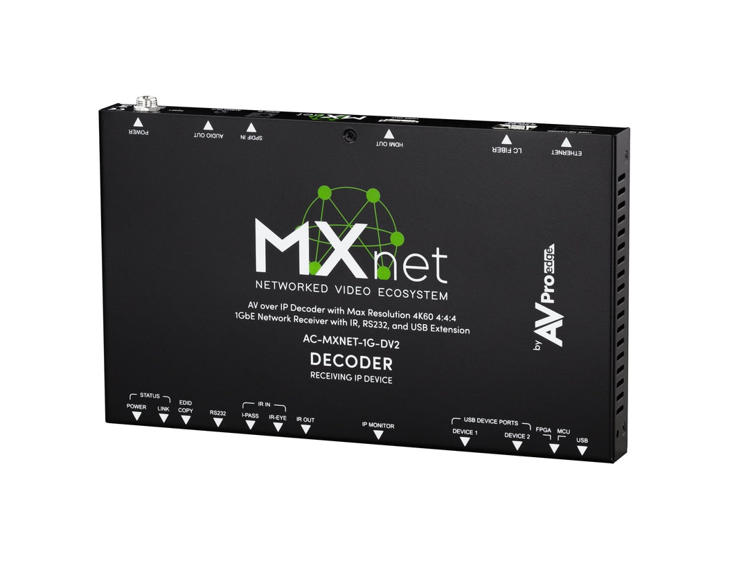 AC-MXNET-1G-DV2 ​MXNet Evolution II 1G Decoder/Receiving Device by AVPro Edge