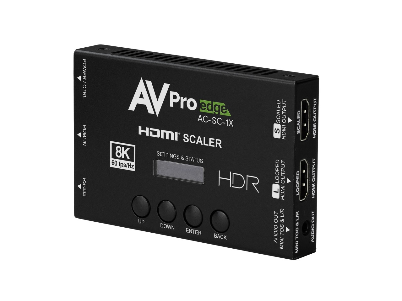 AC-SC-1X 8K HDMI Down Scaler/EDID Manager and Audio De-Embedder by AVPro Edge