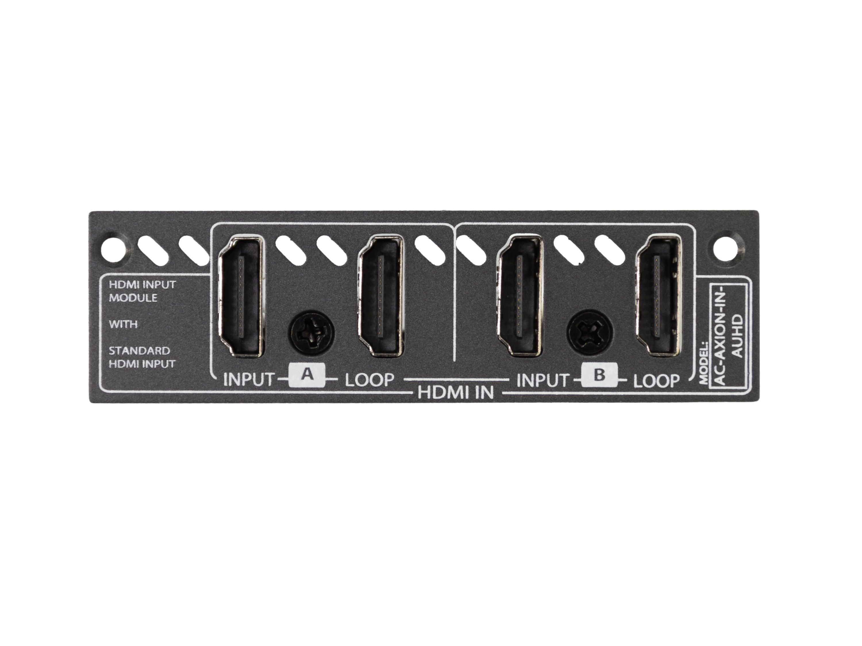 AC-AXION-IN-AUHD Dual 18Gbps HDMI Input Ports with Dual HDMI Loop Out Ports Card by AVPro Edge