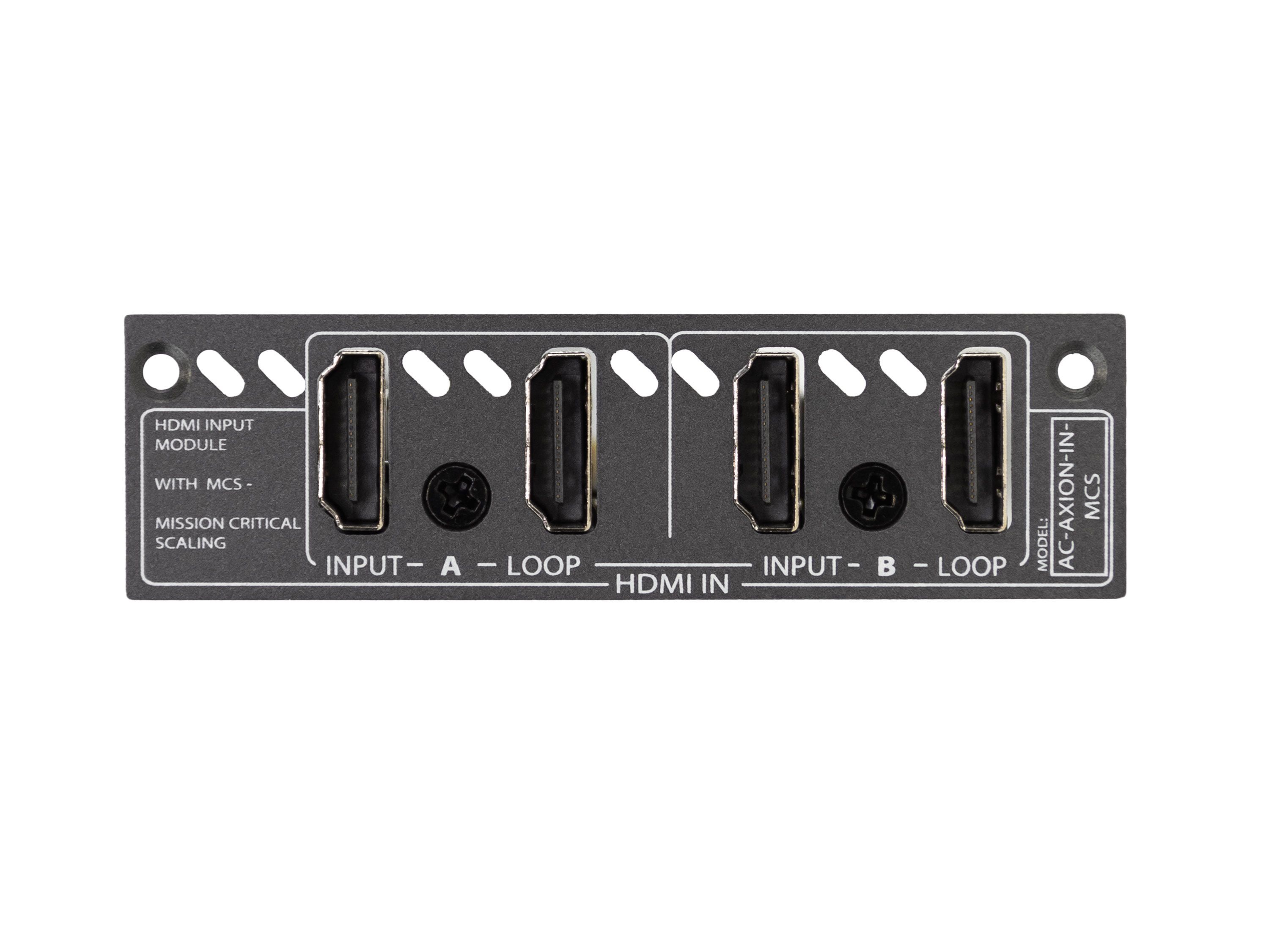 AC-AXION-IN-MCS Dual 18Gbps HDMI Input Ports with Dual HDMI Loop Out Ports and MCS Card by AVPro Edge
