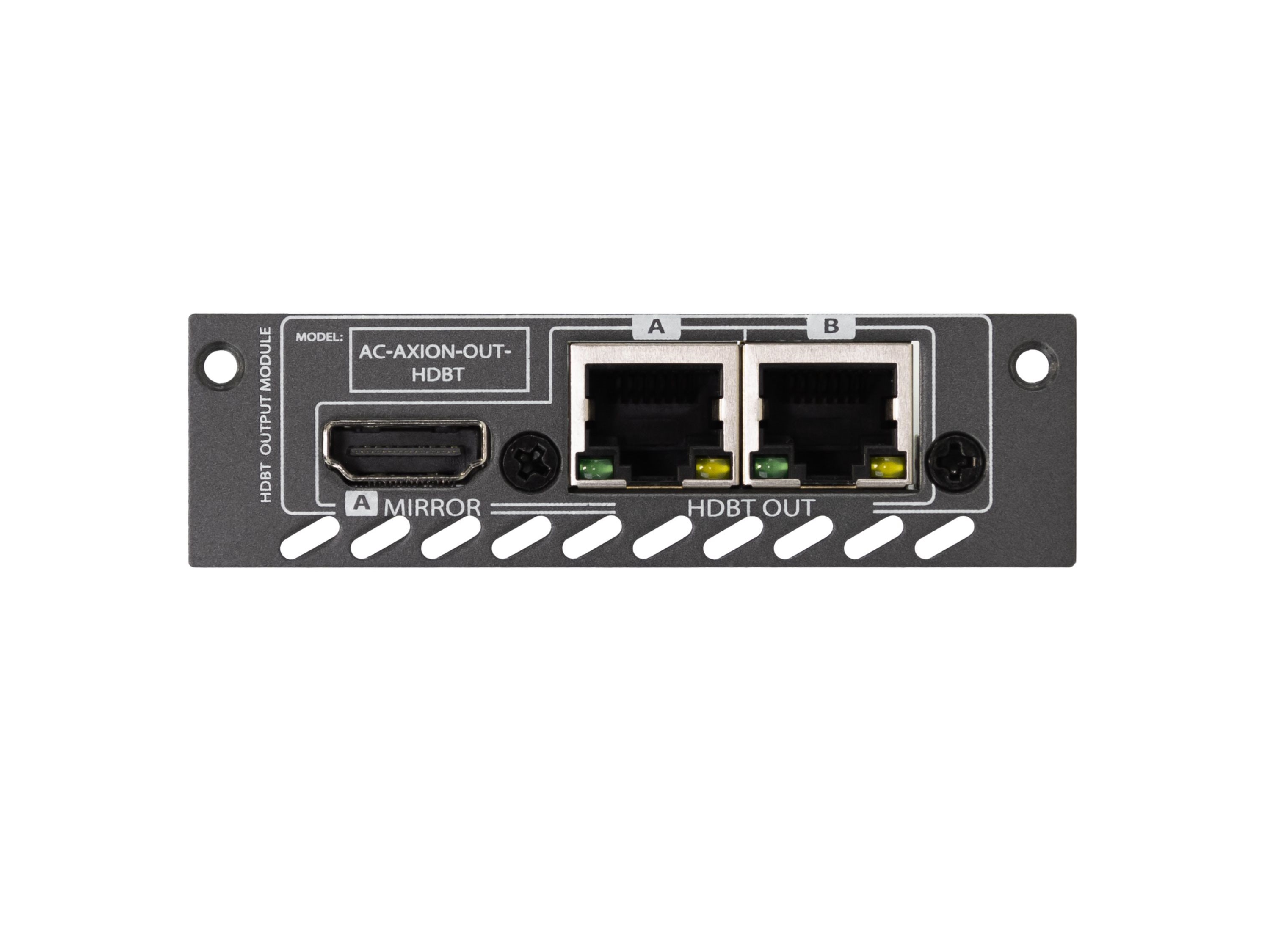 AC-AXION-OUT-HDBT Dual 18Gbps ICT HDBaseT Output Ports with Single Mirrored HDMI Port Card by AVPro Edge