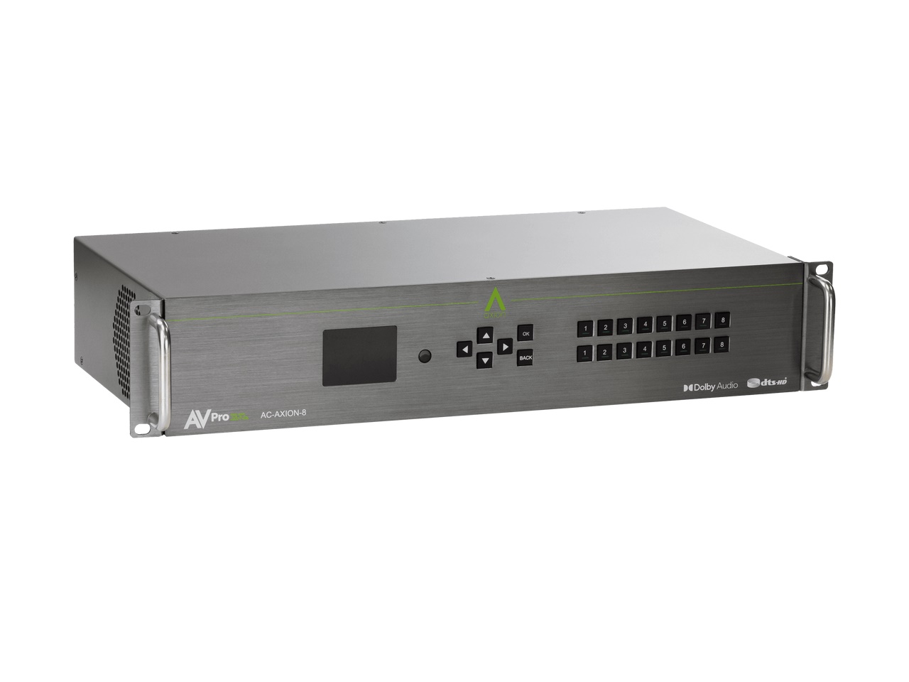 AC-AXION-8 8x8 HDBaseT/HDMI Matrix Switcher with Dolby and DTS Downmixing by AVPro Edge