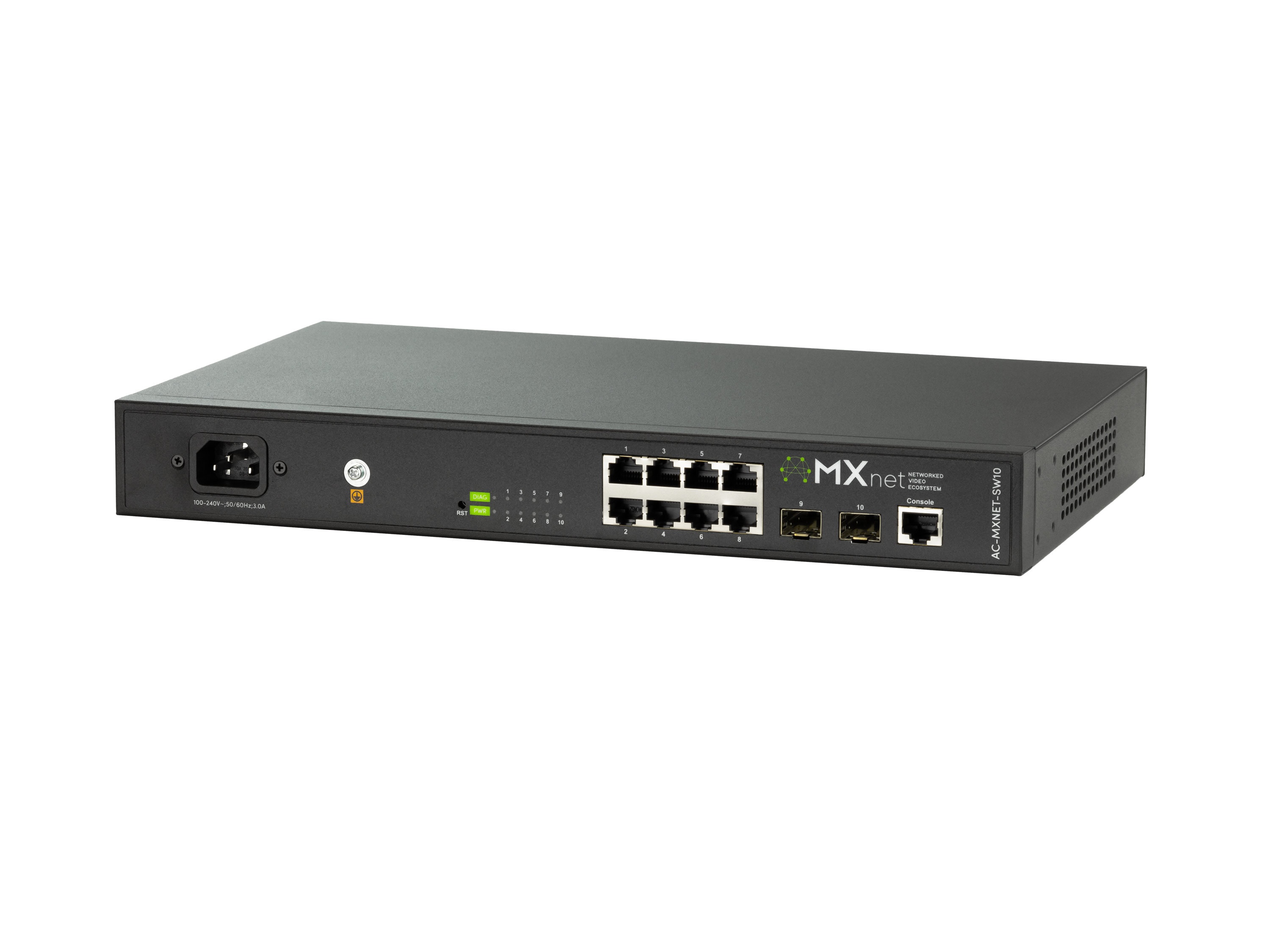 AC-MXNET-SW10 MXNet 10 Port Network Switch by AVPro Edge
