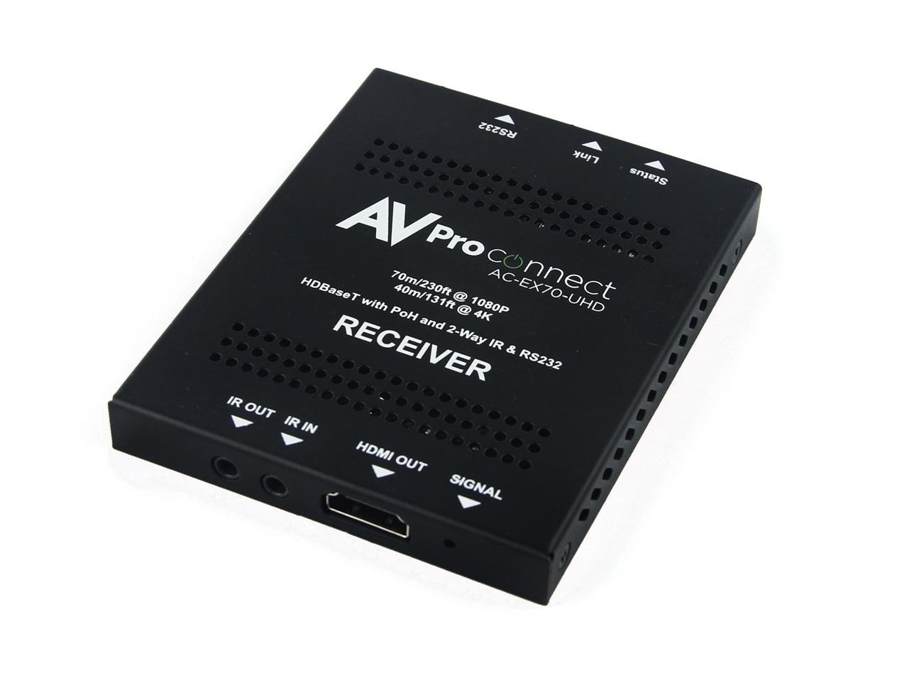 AC-EX70-UHD-R 4K HDMI 2.0 HDBaseT Extender (Receiver) by AVPro Edge