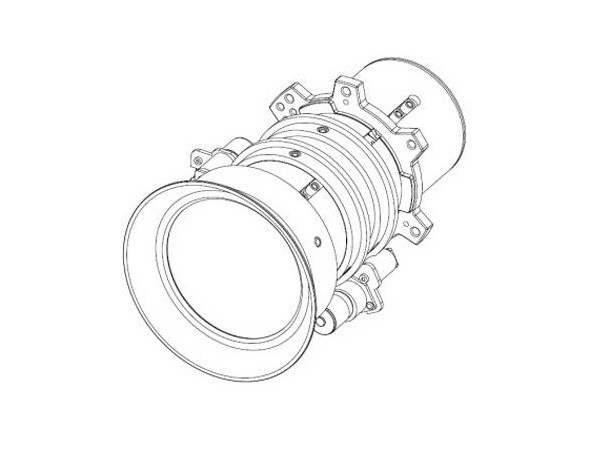 R9801840 G Lens with Lens Ring Short Throw Ratio 0.75 - 0.95 (WUXGA) by Barco