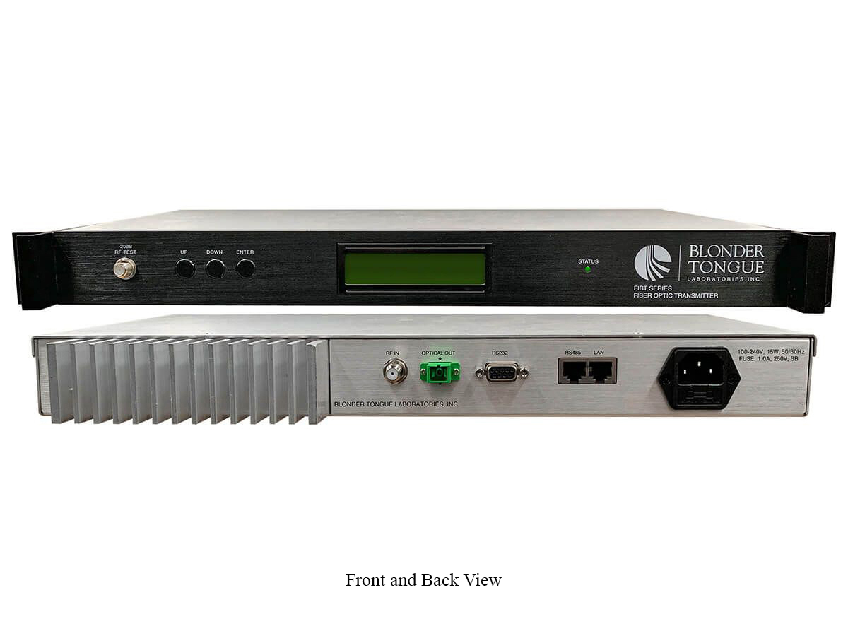FIBT-1550-10 47-1218 MHz/1550 nm/10 dBm Output SC/APC Fiber Optic Extender (Transmitter)/Single-Mode/DFB Laser by Blonder Tongue