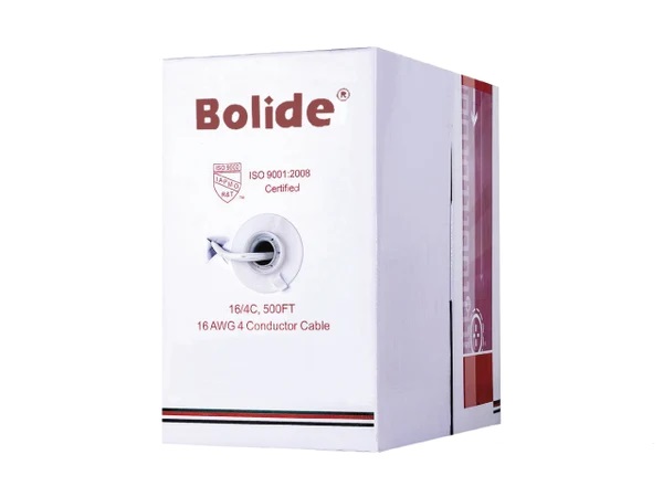 BP0033/16-4-White 500ft ETL CMR Bare Copper 16/4 Cable (White) by Bolide