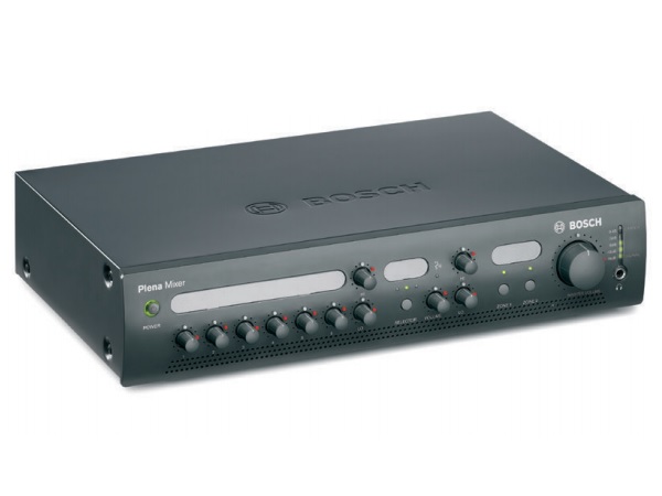 PLE-10M2-EU 6 Microphone/Line Inputs plus 3 Music Source Plena Mixer by Bosch