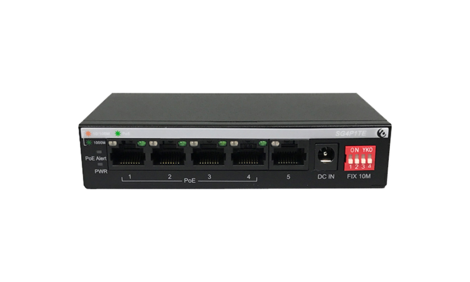 BG-4P1TE 5 port 10/100/1000 Mbps Gigabit Ethernet switch by BZBGEAR