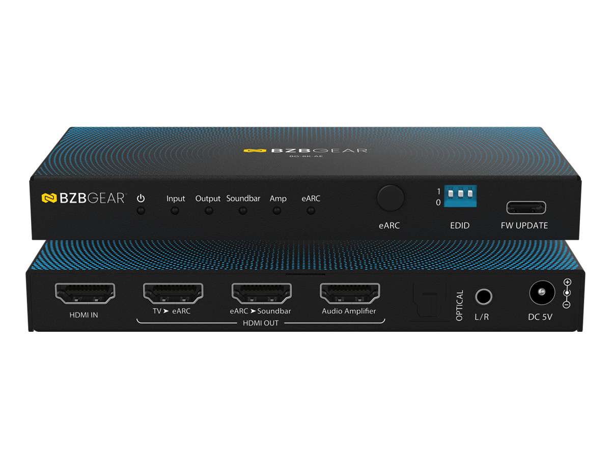 BG-8K-AE 8K HDMI 2.1 eARC Audio to AV Receiver/Soundbar/Amplifier Converter/Adapter with CEC/EDID Support by BZBGEAR