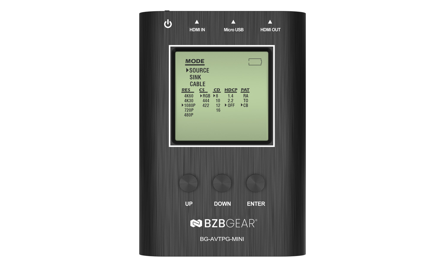 BG-AVTPG-MINI 4K/1080P HDMI 2.0 18Gbps Portable Signal Test Generator and Analyzer by BZBGEAR