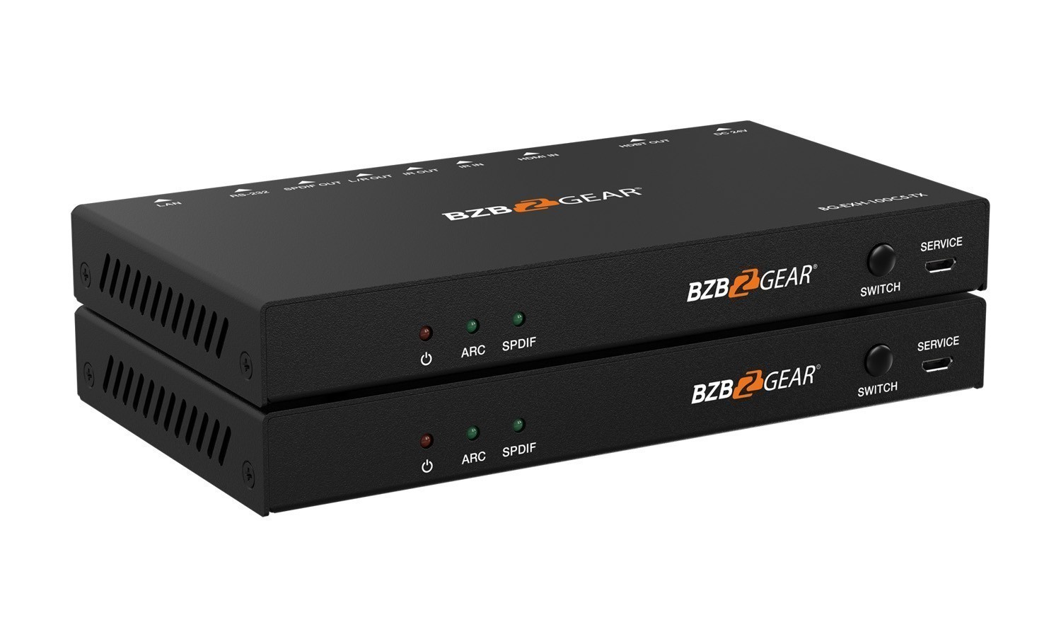 BG-EXH-100C5 4K UHD HDMI HDBaseT Extender with IR/ARC/PoC/RS-232/Ethernet and Audio Embedding/De-embedding up to 330ft by BZBGEAR