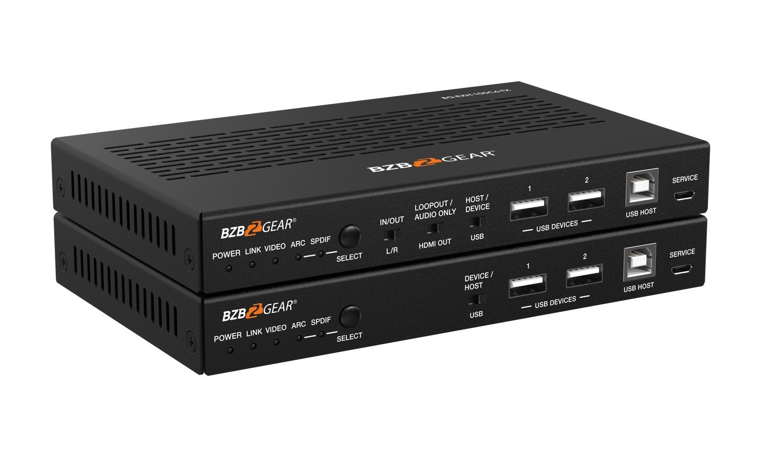 BG-EXH-100C6 4K 18Gbps UHD HDMI HDBaseT 3.0 Extender Over Category 6/7 Cable with IR/eARC/ARC/POC/Ethernet/USB/RS-232 up to 330ft by BZBGEAR