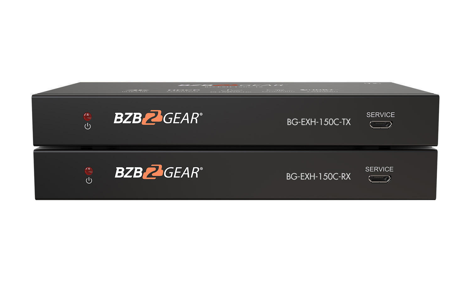 BG-EXH-150C 4K UHD HDMI HDBaseT Long Range Extender with Bi-directional IR RS-232 and CEC up to 490ft by BZBGEAR