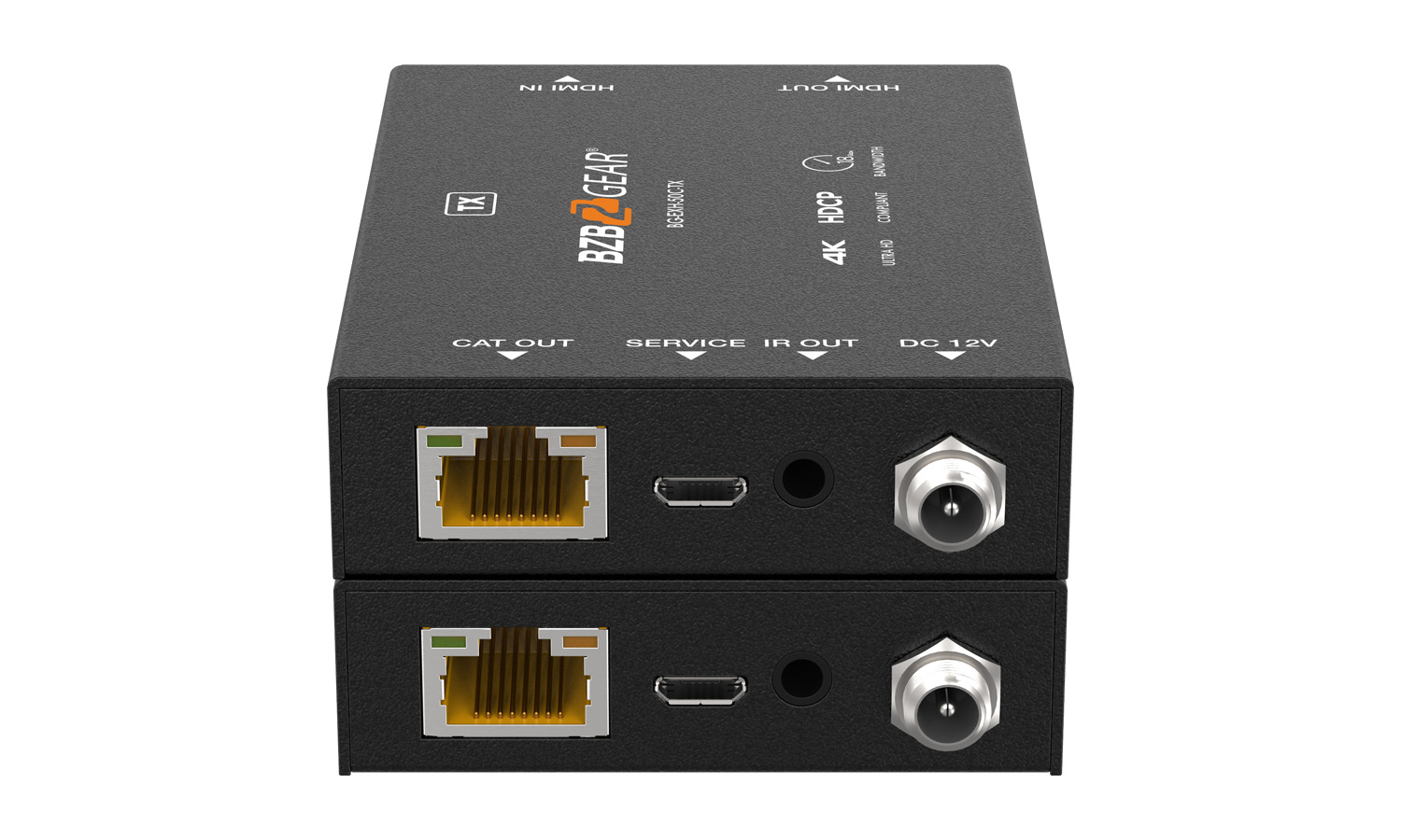 BG-EXH-50C 4K UHD HDMI Extender with Bi-directional IR over a Single Cat5e/6/7 up to 165ft by BZBGEAR