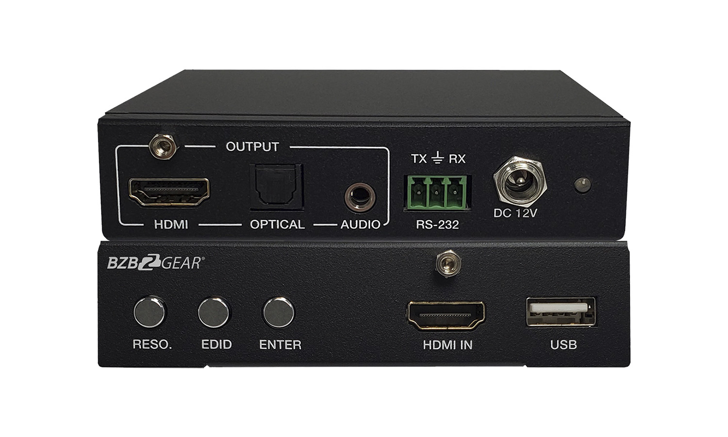 BG-HDMI4K-SC HDMI 2.0 4K 60Hz up/down Scaler with Analog and Optical Audio Extractor by BZBGEAR