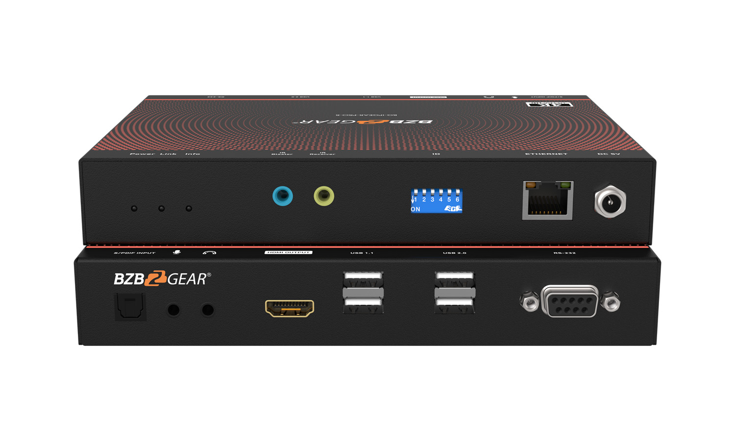 BG-IPGEAR-PRO-R 4K UHD AV over IP Multicast Receiver with Video Wall, KVM and PoE support by BZBGEAR