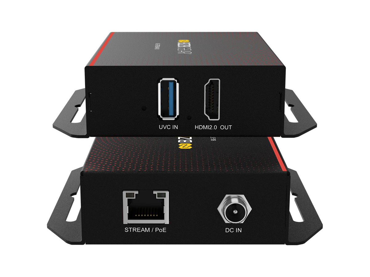 BG-STREAM-ND IP/UVC to HDMI 2.0 POE Decoder Supports H.264/H.265/AVC plus NDI Support by BZBGEAR