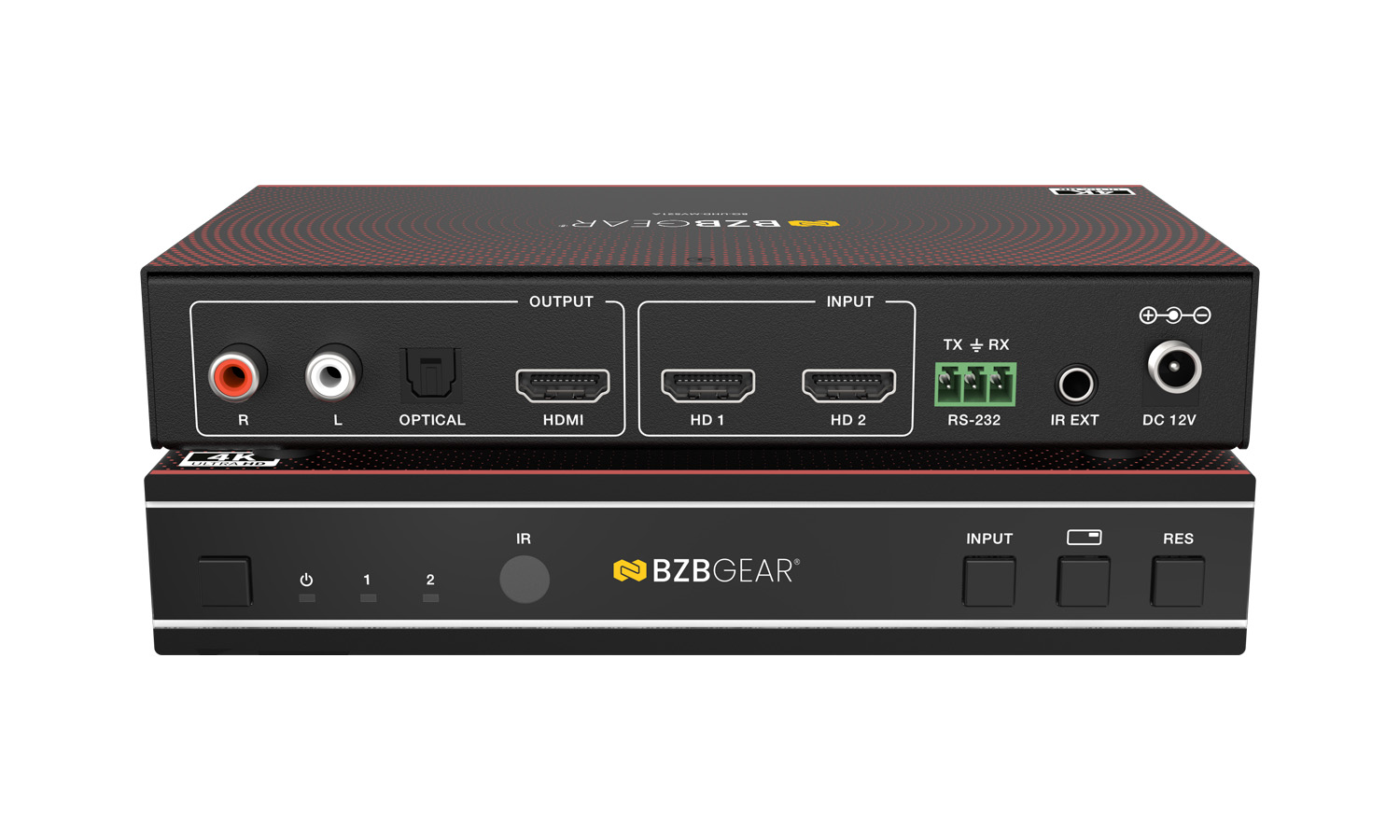 BG-UHD-MVS21A 2x1 4K UHD HDMI Seamless Switcher/MultiViewer with Audio De-Embedding by BZBGEAR