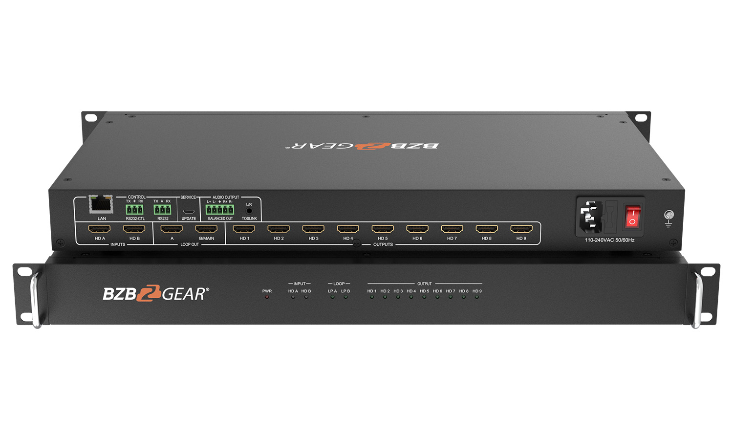 BG-UHD-VW29 4K UHD HDMI 2.0 3X3 Video Wall Processor with HDCP 2.2 and IP/RS232 Control by BZBGEAR