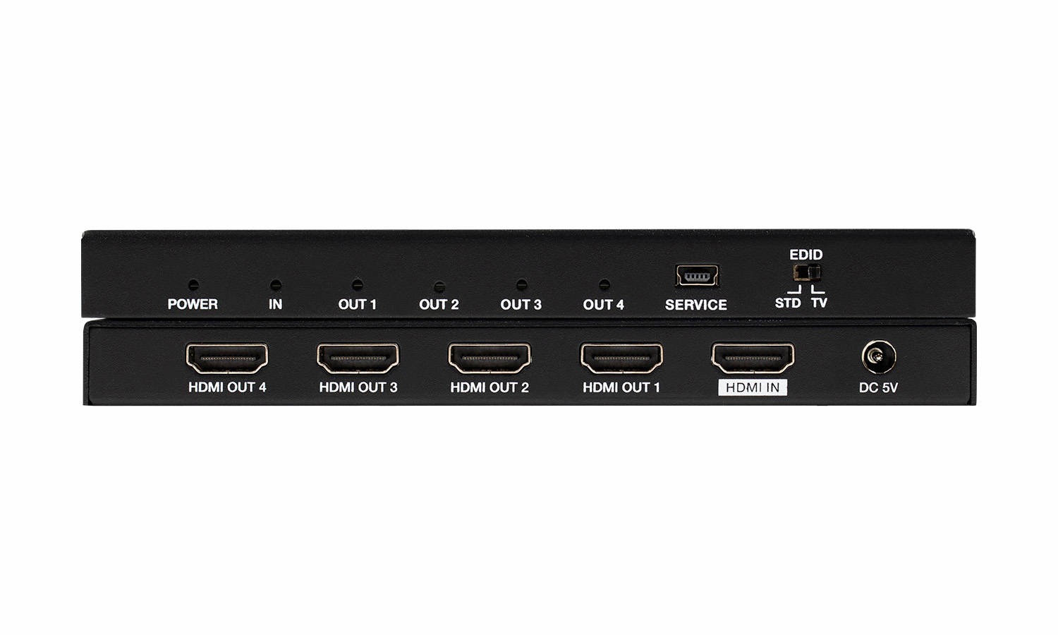 Bzb Da 14 1x4 Slim Design Hdmi 2 0b 4k 18gps Splitter By Bzbgear Avprosupply