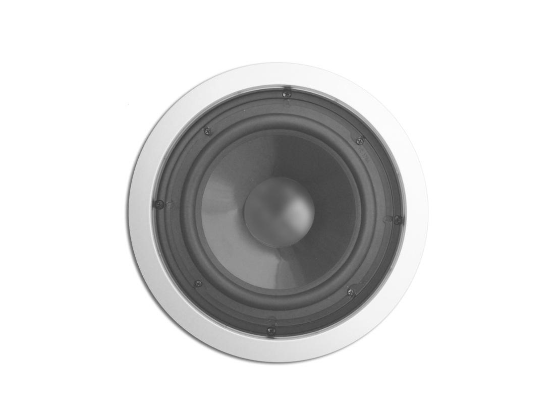 SUB801-70V 8 inch 8 ohm/70Volt indoor/outdoor In-Ceiling Subwoofer with Metal Back Can/35Hz-300kHz by Current Audio