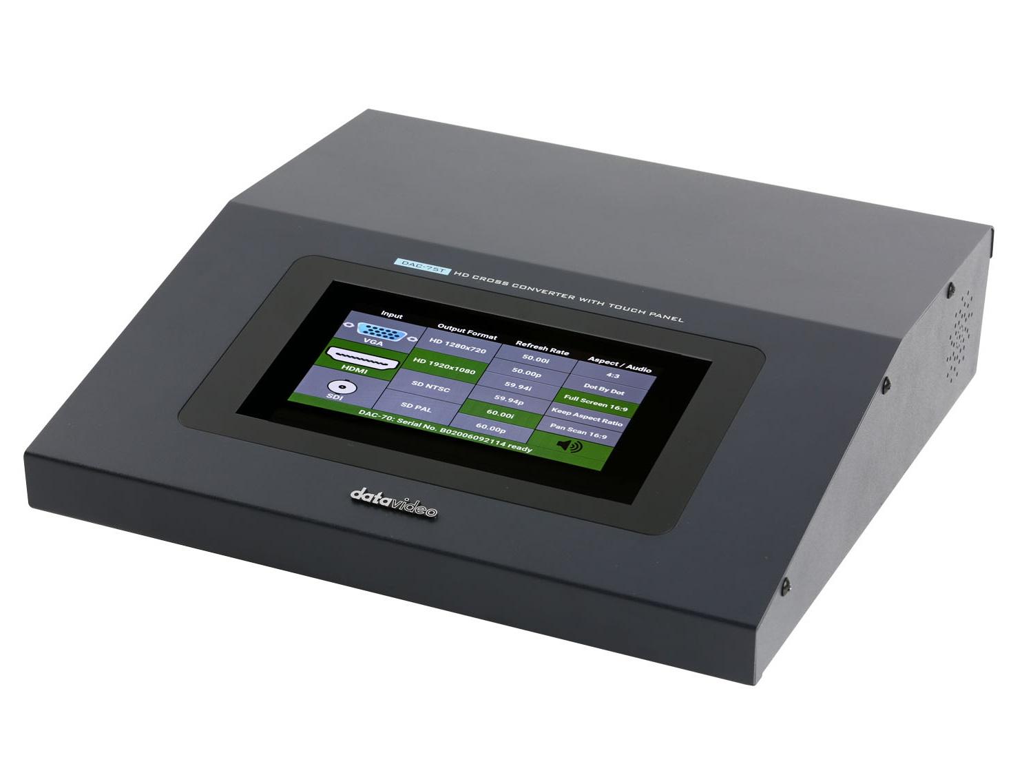 DAC-75T HD Cross Converter with Touch Panel by Datavideo
