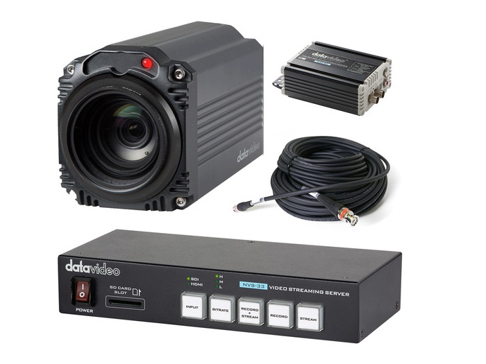 EZ STREAMING PACKAGE A1 EZ Streaming Package A with IP Block Camera/Encoder/SDI to HDMI Converter/SDI Cable by Datavideo