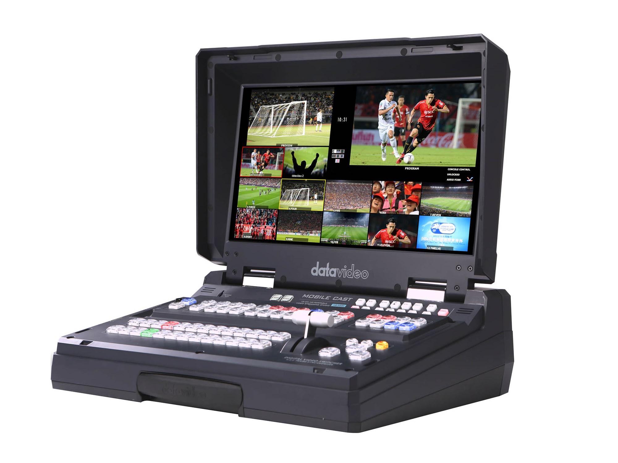 HS-3200 12-Channel HD Portable Video Streaming Studio by Datavideo