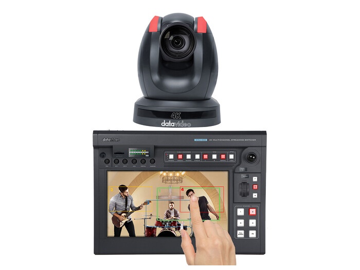 KMU-200 KIT 4K PTZ Camera and KMU-200 Video Switcher/Recorder Kit by Datavideo