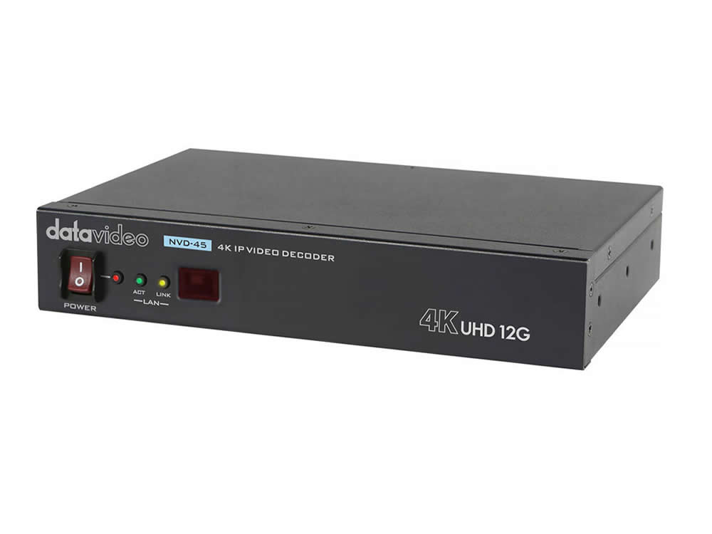 NVD-45 4K Streaming IP Video Decoder with 12G-SDI Output by Datavideo