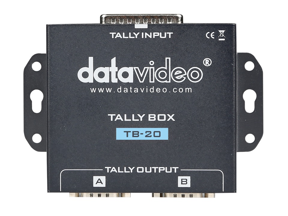 TB-20 Tally Box Converter for ITC-100 Intercom System and AG-HMX100 Switcher by Datavideo