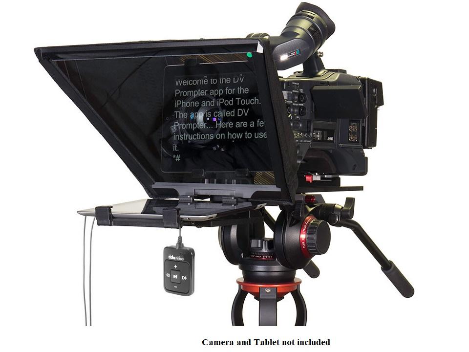 TP-650B Large Screen Prompter Kit for ENG Cameras with Bluetooth/Wired Remote by Datavideo