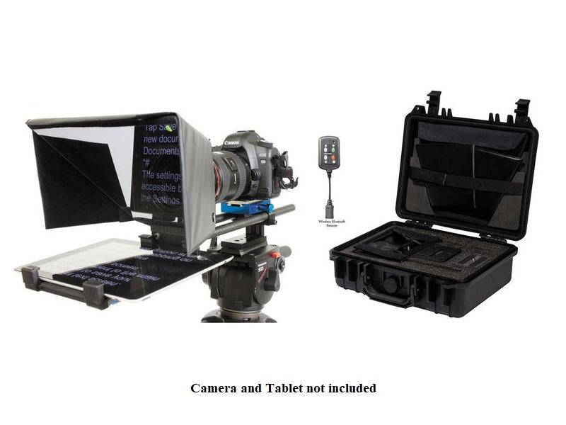 TP500 PK TP500-B Prompter and Hard Case Kit for iPad/Android Tablets w Bluetooth/Wired Remote by Datavideo