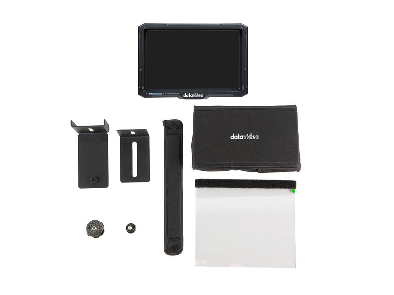 TTL-100 KIT 7 inch 4K HDMI on-Camera LCD Monitor/Through the Lens Teleprompter Kit by Datavideo