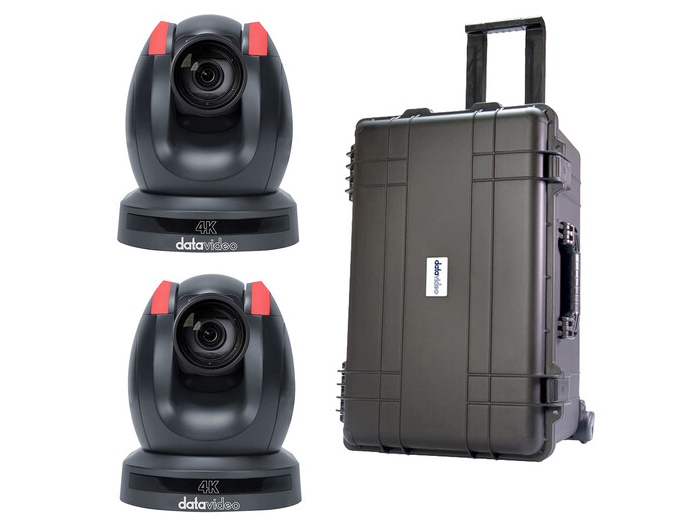 PTC-280 KIT Mobile PTZ Kit with 2 x PTC-280 Cameras and HC-800FS Carry Case by Datavideo