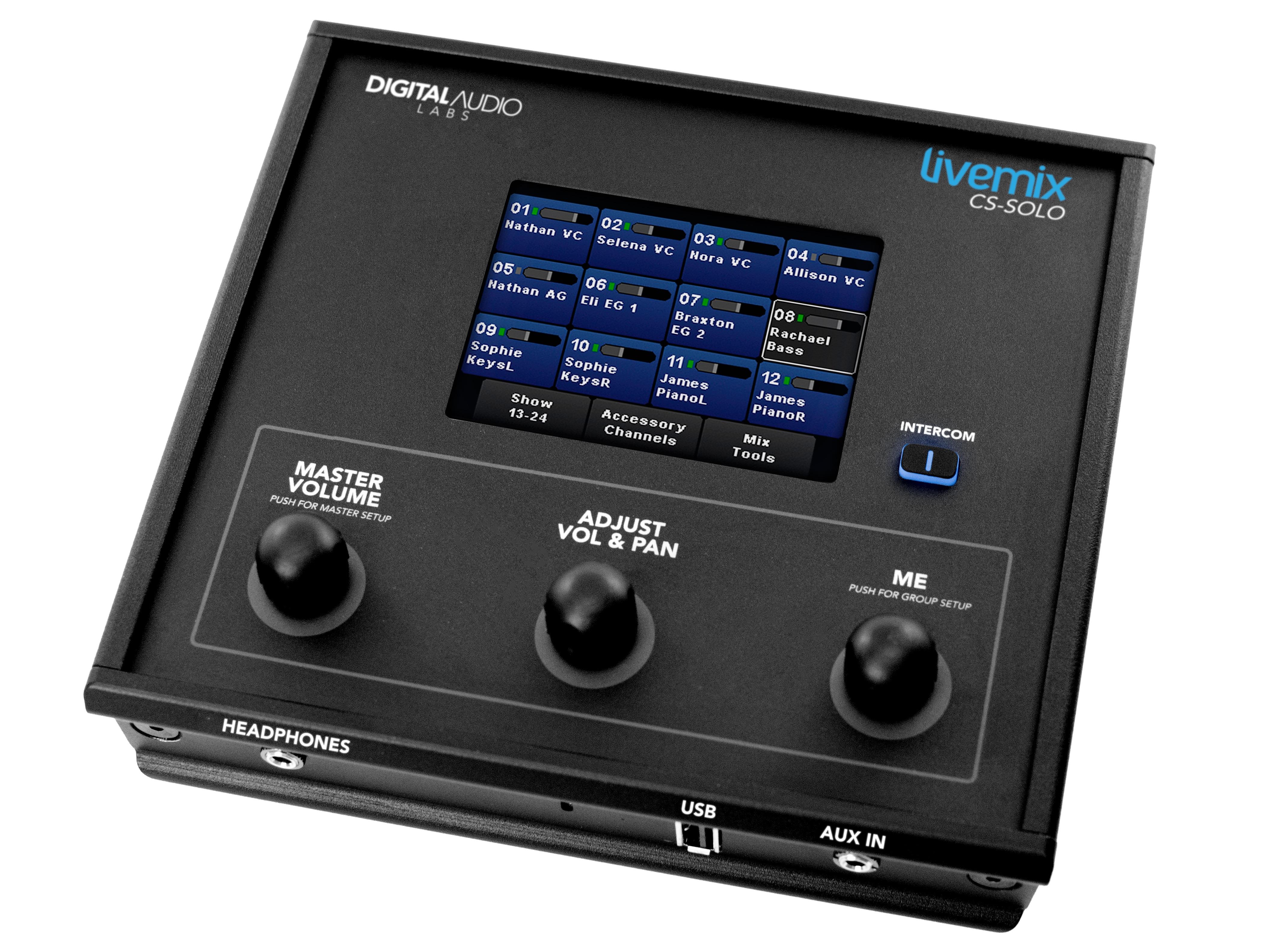 CS-SOLO 24 Channels Personal Monitor Mixer by Digital Audio Labs