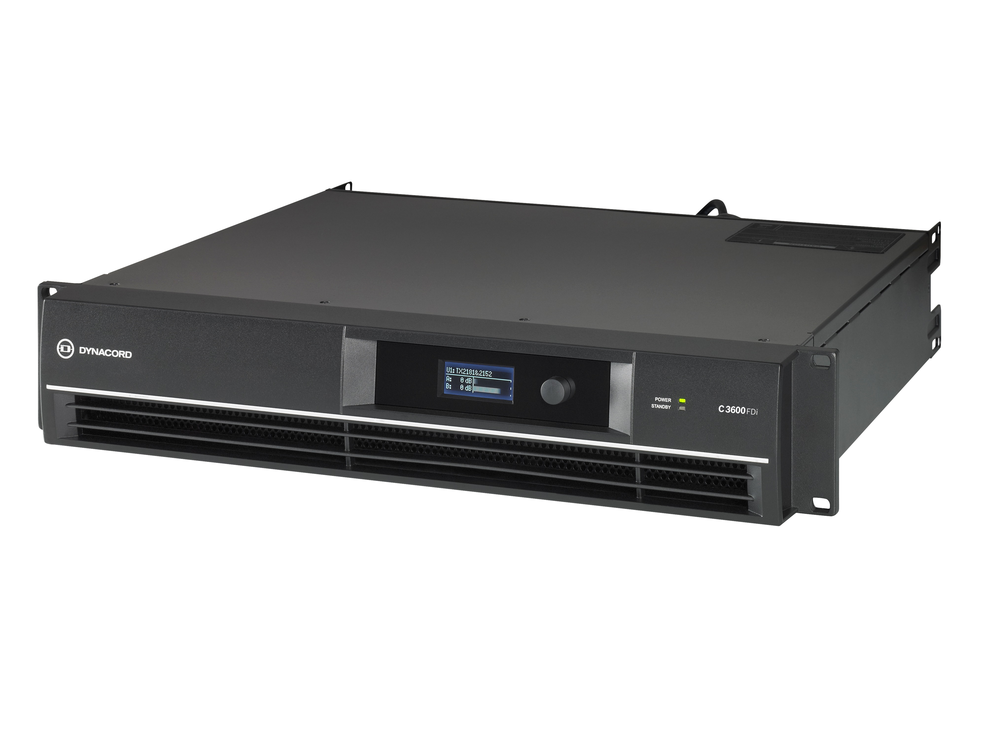 C3600FDI-US DSP Power Amplifier 2x1800W/Install with FIR Drive/Phoenix Connectors by Dynacord