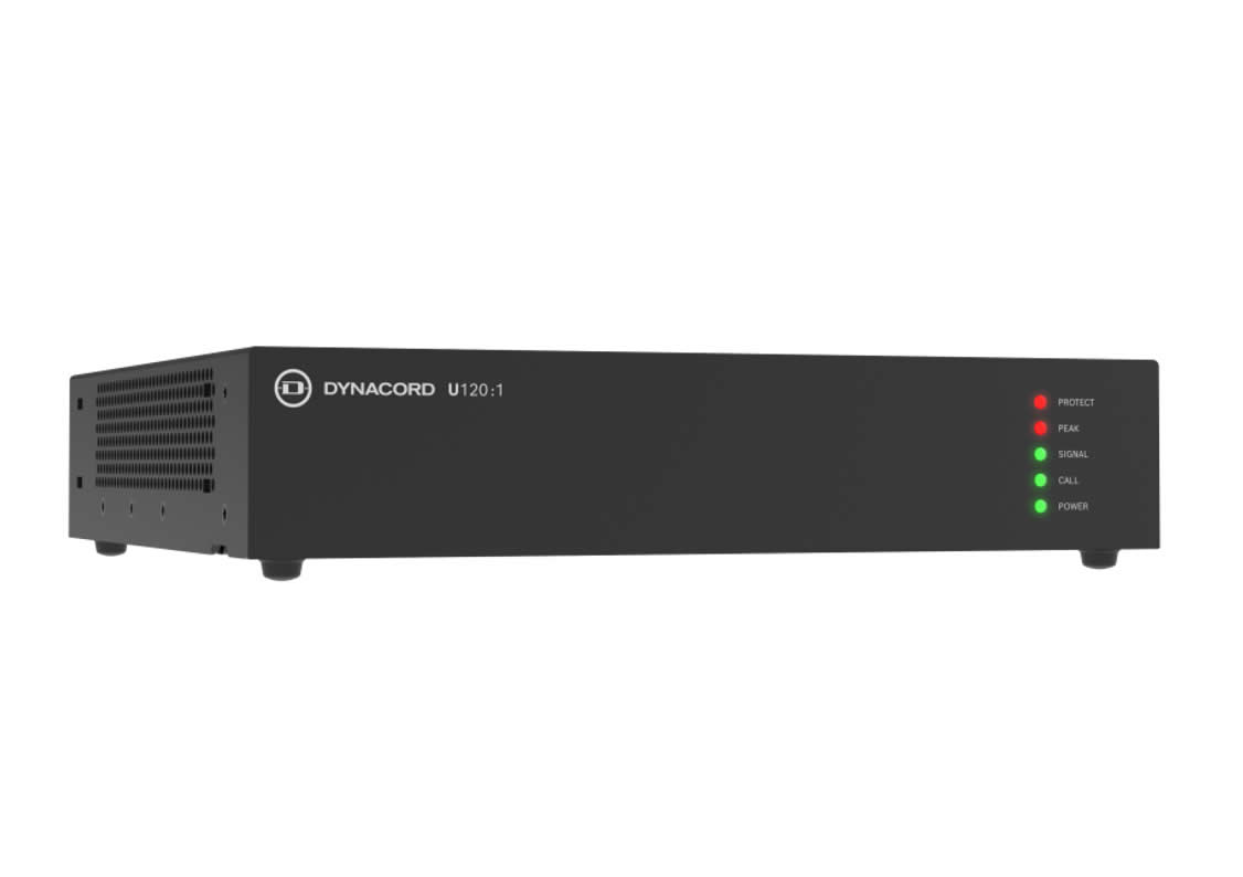 Dynacord U120:1/120W Power Amplifier/EMG Override/Compact Design