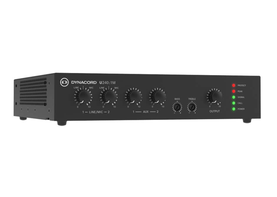 Dynacord U240:1M 240W Mixer Amplifier / 4 Inputs / EMG Override