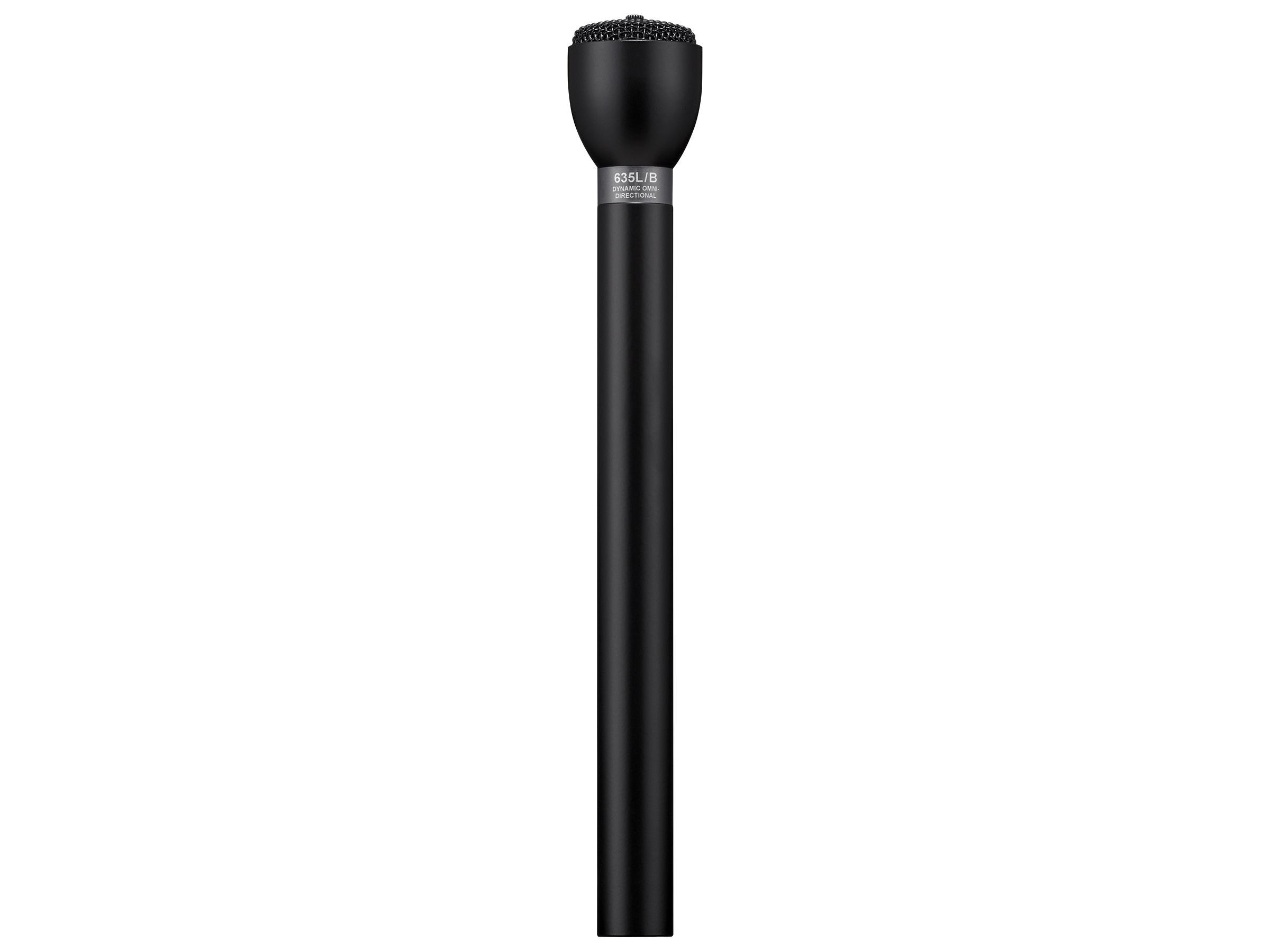 635L/B Dynamic Omnidirectional Interview Microphone (Black) with Long Handle/80Hz-13kHz by Electro-Voice